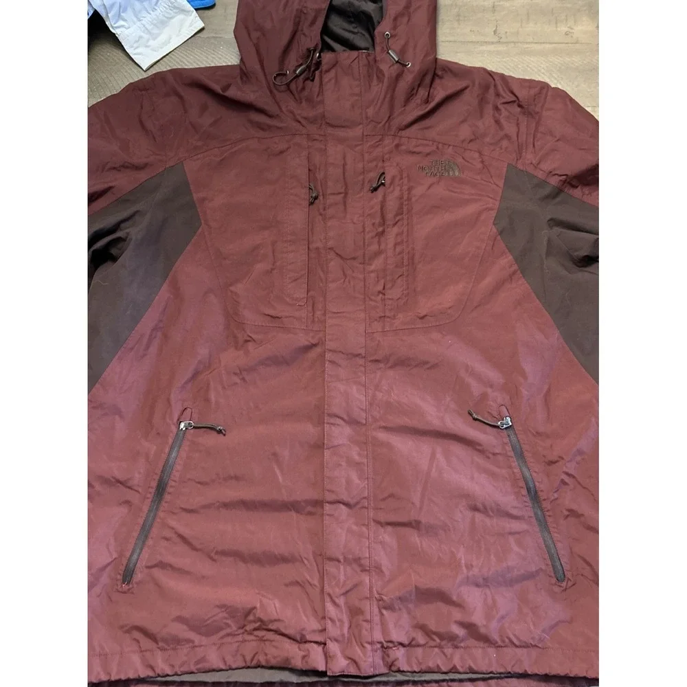 Mens The North Face Hooded Dryvent Jacket Sz XL Waterproof Windproof  100% Nylon